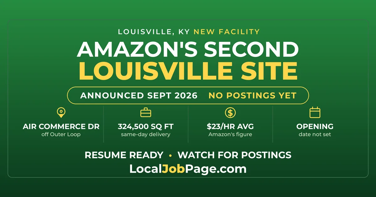 Amazon's Second Louisville Warehouse: 324,500 Square Feet Off Outer Loop